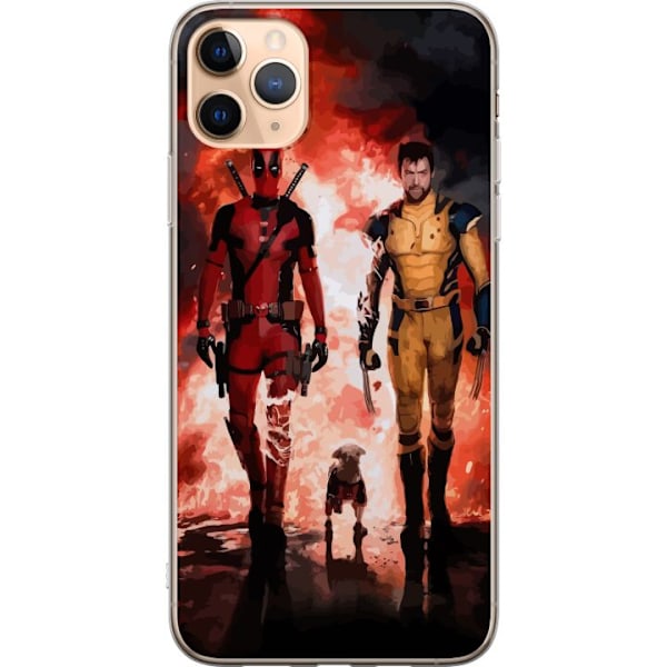 Apple iPhone 11 Pro Max Genomskinligt Skal Wolverine Deadpool