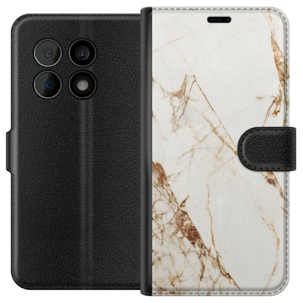 OnePlus 10 Pro Lommeboketui Hvit marmor