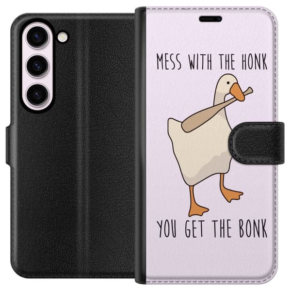 Kompatibelt Plånboksfodral till Samsung Galaxy S23 Anka Banka