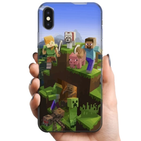 Apple iPhone XS TPU Mobilcover MineCraft