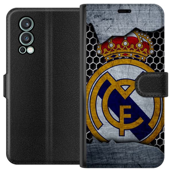 Kompatibel Tegnebogsetui til OnePlus Nord 2 5G Real Madrid CF
