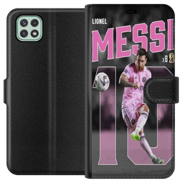 Samsung Galaxy A22 5G Tegnebogsetui Lionel Messi