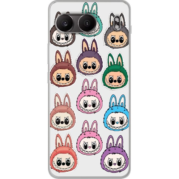 OnePlus Nord 4 Genomskinligt Skal Labubu Macaron Monster – S
