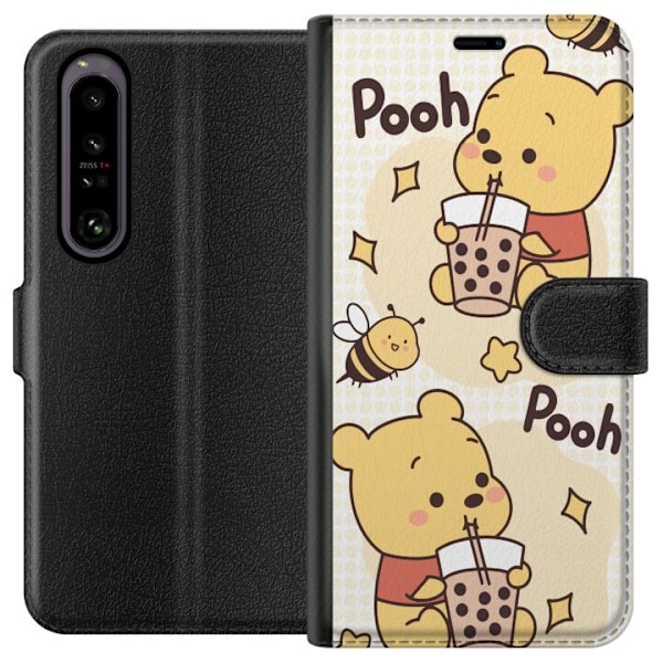 Sony Xperia 1 IV Lommeboketui Nalle Pooh stil - klassisk bjørnemotiv i en ny tolkning