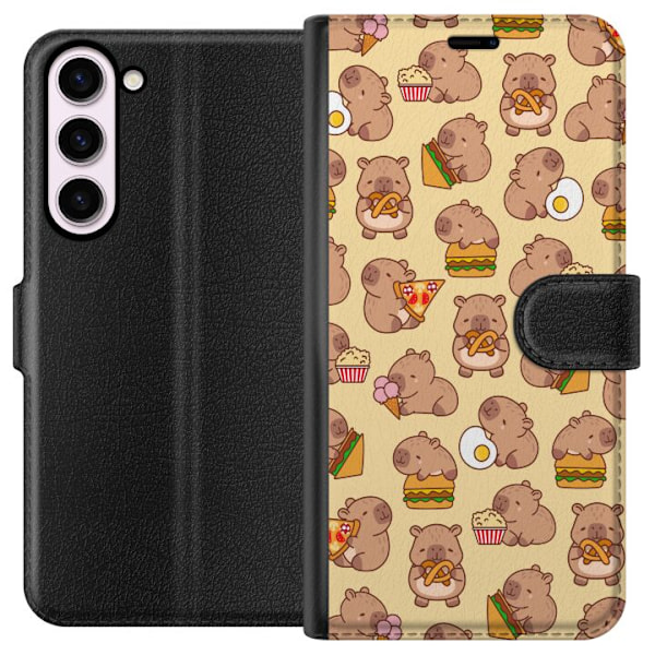 Samsung Galaxy S23+ Lompakkokotelo Kawaii capybara puhelinkotelo useilla söpöillä hahmoilla