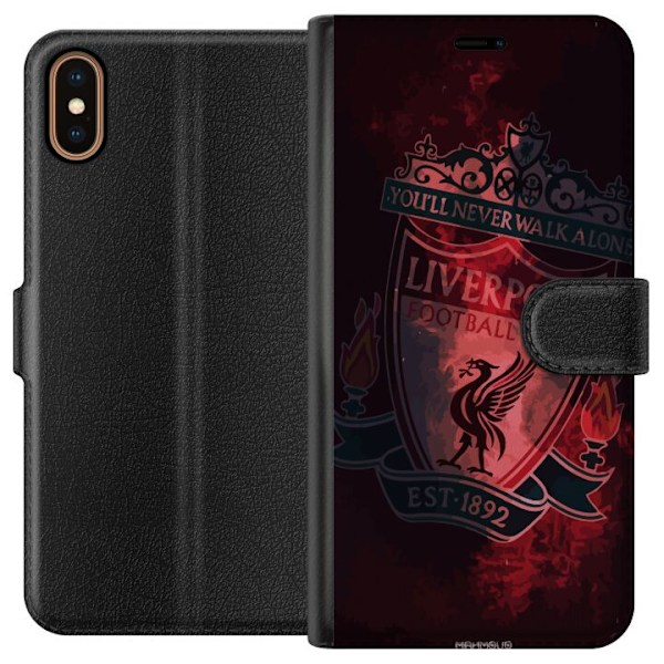 Apple iPhone X Lompakkokotelo Liverpool