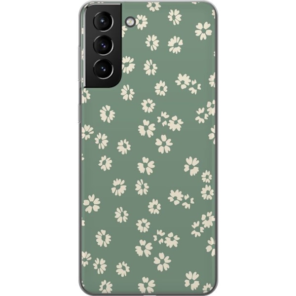 Samsung Galaxy S21+ 5G Genomskinligt Skal Blomsterdröm – färgglatt blommönster