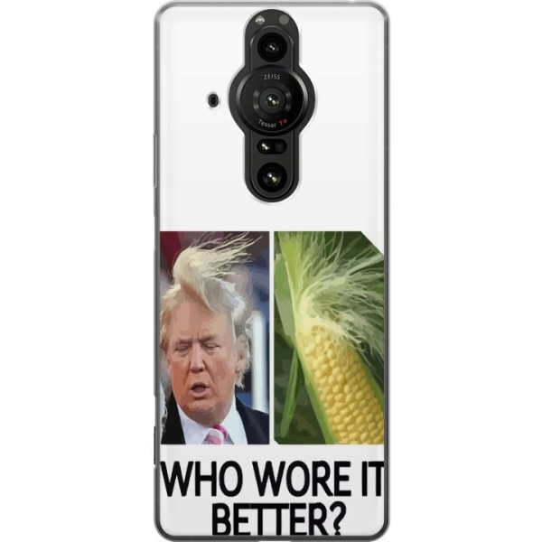 Sony Xperia Pro-I Gennemsigtig cover Trump