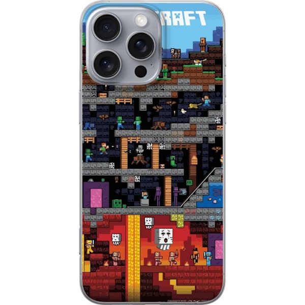 Apple iPhone 16 Pro Max Gennemsigtig cover Minecraft