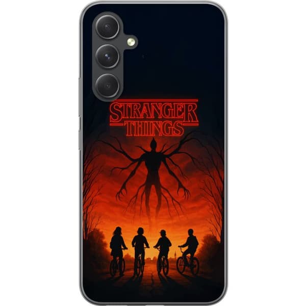 Kompatibelt Mobildeksel til Samsung Galaxy A55 Stranger Things Eleven Mike Dustin Hawkins eventyr