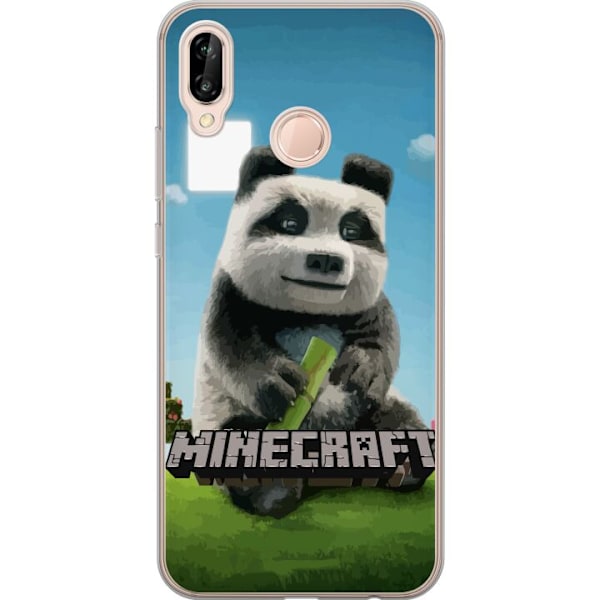 Huawei P20 lite Genomskinligt Skal A Minecraft Movie
