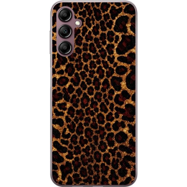 Kompatibelt Mobildeksel til Samsung Galaxy A14 5G Vill leopard brun