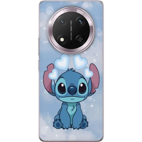 Honor Magic7 Lite Läpinäkyvä kuori Stitch Hyppäävä Ilo - Hauska Suunnittelu Lahjalle