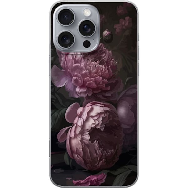 Apple iPhone 16 Pro Max Gjennomsiktig deksel Blommor