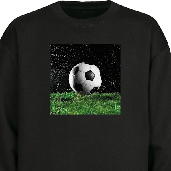 Sweatshirt for Voksen | Klassisk Collegegenser Fotball Action svart M