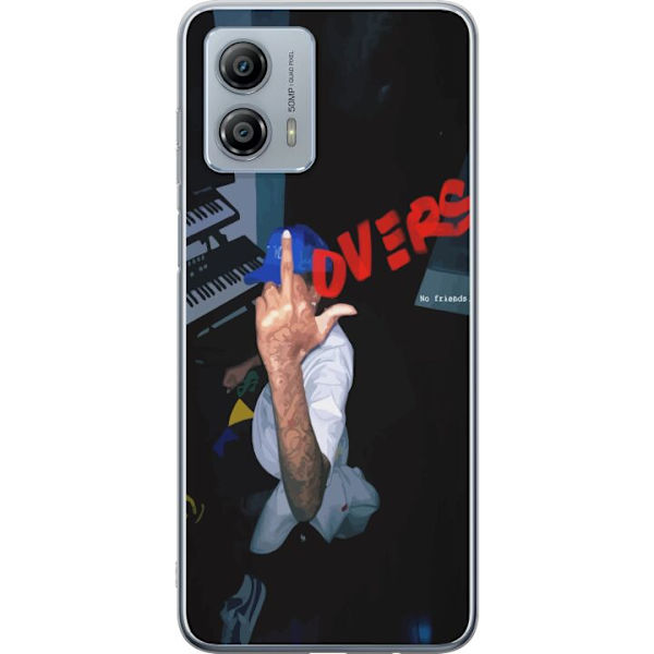 Motorola Moto G53 Gennemsigtig cover Kærlighed Mystik Design Romantisk Motiv Populært Grafisk Mønster Mode Stil