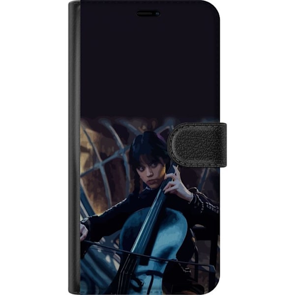 Apple iPhone 16e Lommeboketui Wednesday Addams