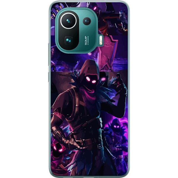 Xiaomi Mi 11 Pro Gennemsigtig cover Fortnite Raven