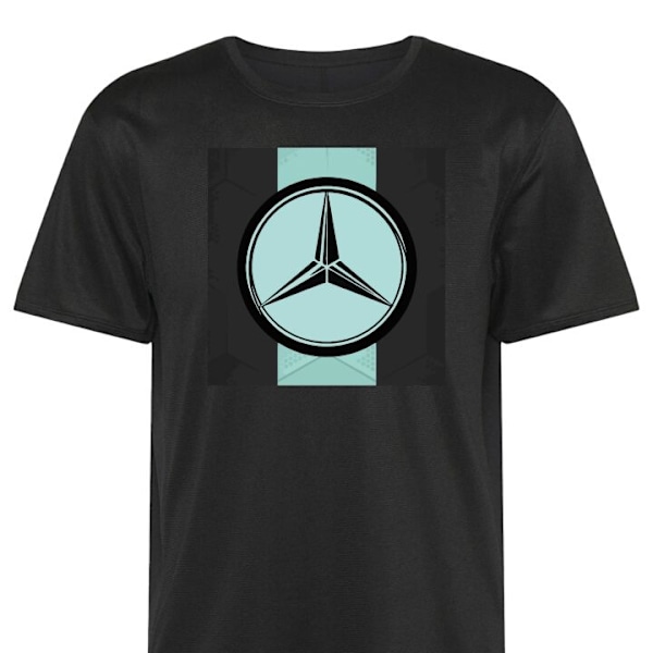 Trenings T-skjorte | Sport T-skjorte for Voksen Mercedes svart 4X-Large