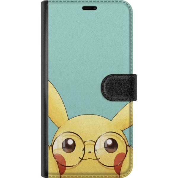 Motorola Edge S Plånboksfodral Pikachu glasögon