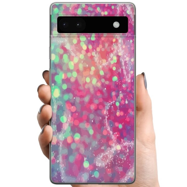 Google Pixel 6a TPU Mobilskal Glitter