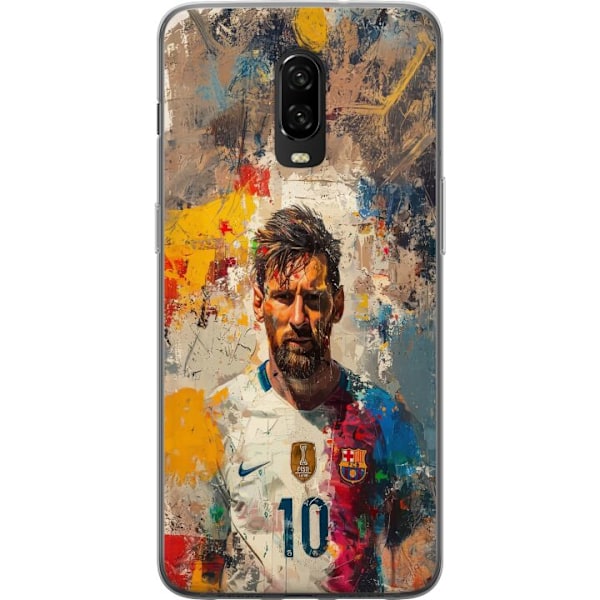 OnePlus 6T Genomskinligt Skal Messi Art