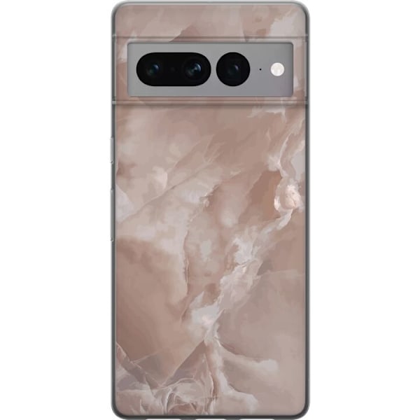 Google Pixel 7 Pro Gjennomsiktig deksel Marmor Rosa