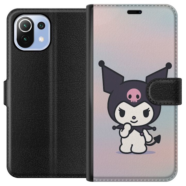 Xiaomi Mi 11 Lite Lompakkokotelo Kawaii Sanrio Kuromi