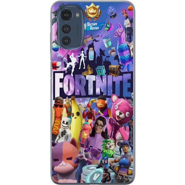 Motorola Moto E32s Gennemsigtig cover Fortnite Skins Emotes Ba