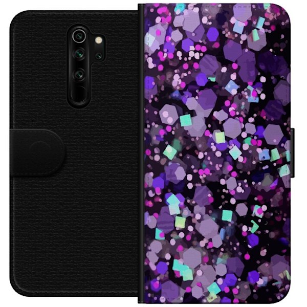 Xiaomi Redmi Note 8 Pro  Lommeboketui Lilla Glitter