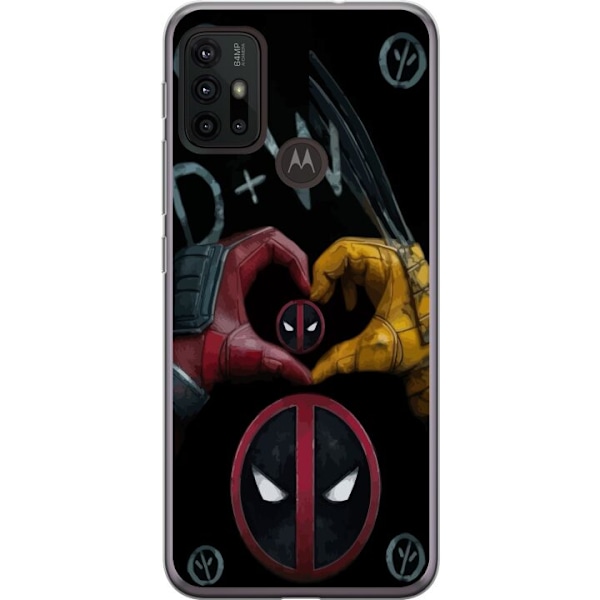 Motorola Moto G30 Gennemsigtig cover Deadpool & Wolverine Kær