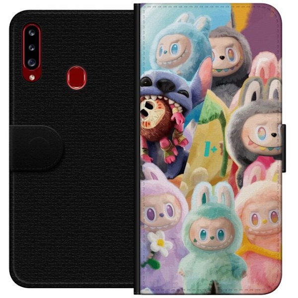 Samsung Galaxy A20s Tegnebogsetui stor