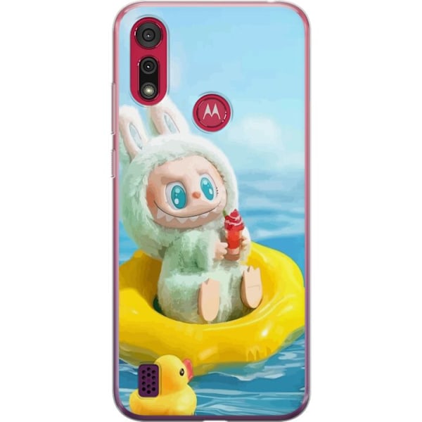 Motorola Moto E6s (2020) Genomskinligt Skal Labubu Macaron Series