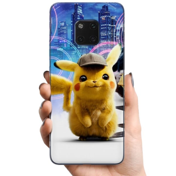 Huawei Mate 20 Pro TPU Matkapuhelimen kuori Detektiivi Pikachu