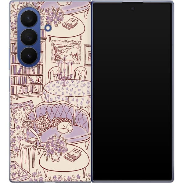 Kompatibelt Mobildeksel til Samsung Galaxy Z Fold7 Beige lesekrok beige