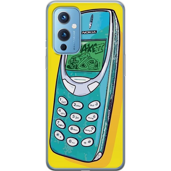 OnePlus 9 Gjennomsiktig deksel Nokia 3310, Snake 2, behold sor