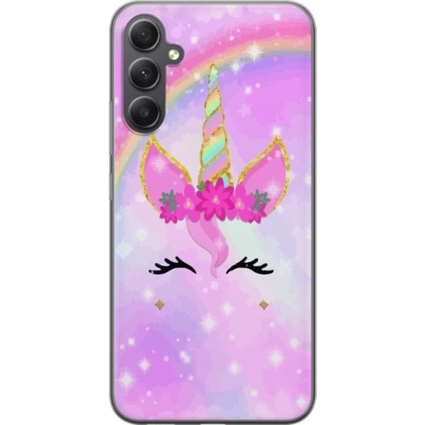 Samsung Galaxy A35 Genomskinligt Skal Unicorn Face