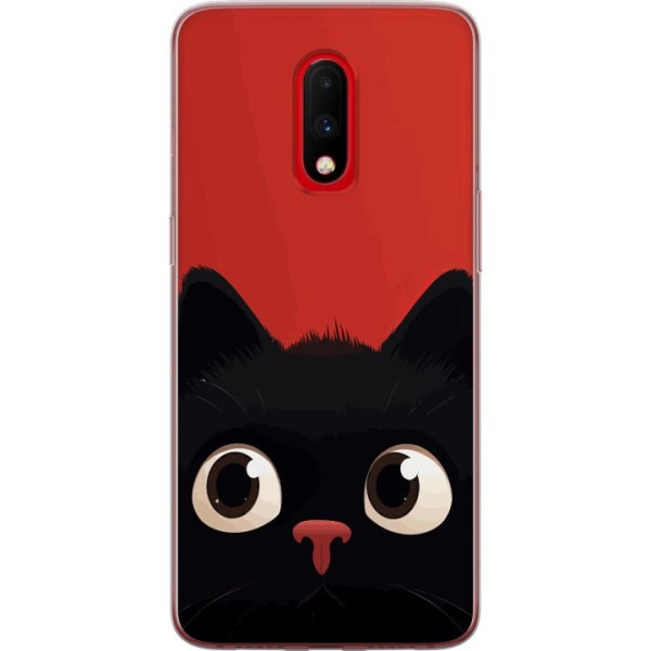 OnePlus 7 Gennemsigtig cover Livlig Kat