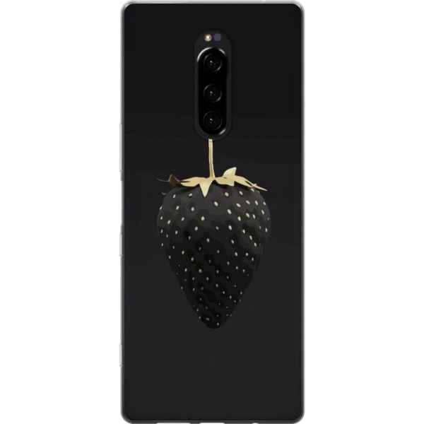Sony Xperia 1 Gennemsigtig cover Luksus Jordbær