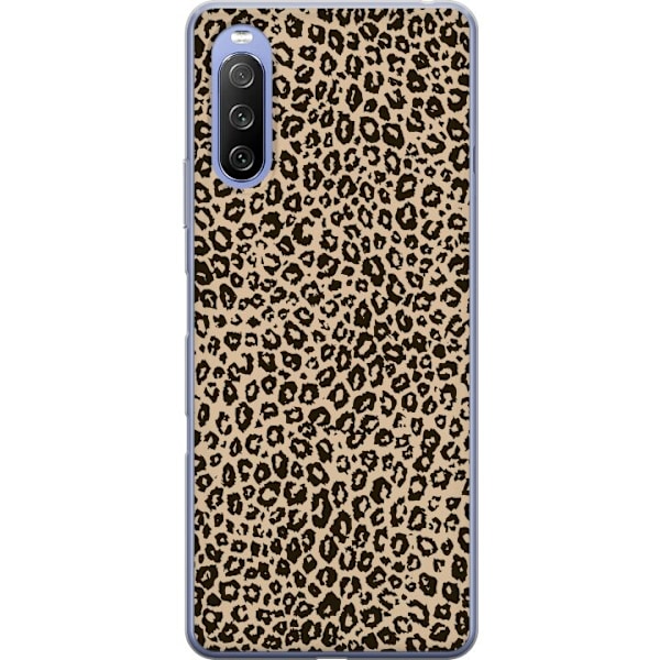 Sony Xperia 10 III Gjennomsiktig deksel Leopardskisse