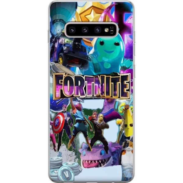 Samsung Galaxy S10+ Gennemsigtig cover Fortnite