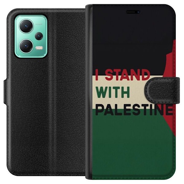 Xiaomi Redmi Note 12 Plånboksfodral Stand with Palestine –