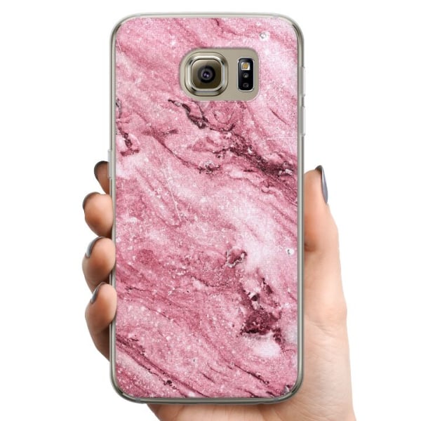 Samsung Galaxy S6 TPU Mobildeksel Glitrer Marmor