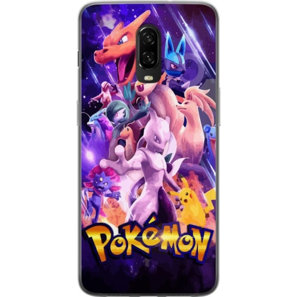 OnePlus 6T Läpinäkyvä kuori Pokémon