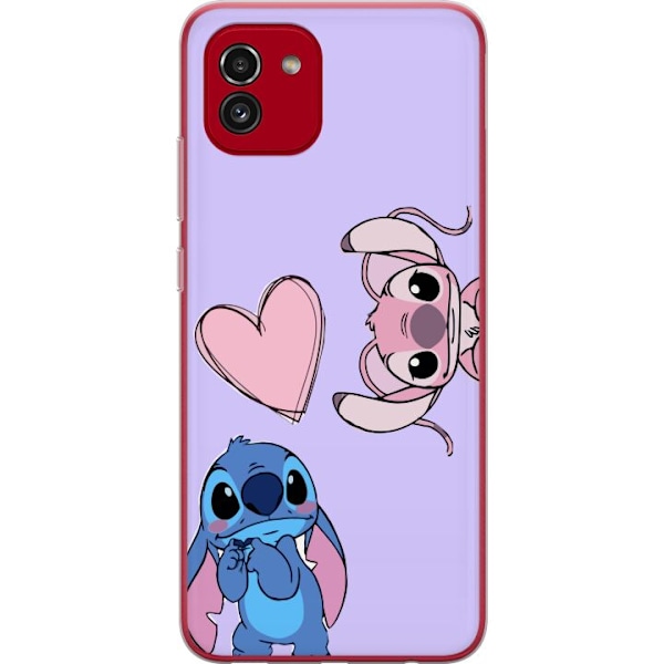 Samsung Galaxy A03 Läpinäkyvä kuori Stitch Mode