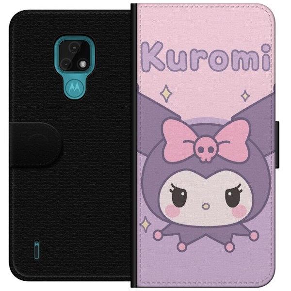 Motorola Moto E7 Tegnebogsetui Kuromi Kawaii