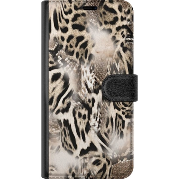 Apple iPhone 16 Lommeboketui Leopard