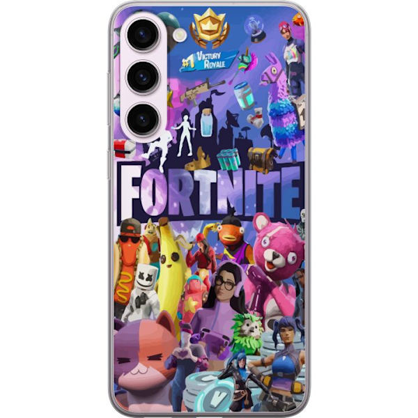 Samsung Galaxy S23+ Genomskinligt Skal Fortnite Karaktärer Spelmotiv Ikoner Gaming Design Populär Battle Royale Barn Spelkaraktärer Motiv