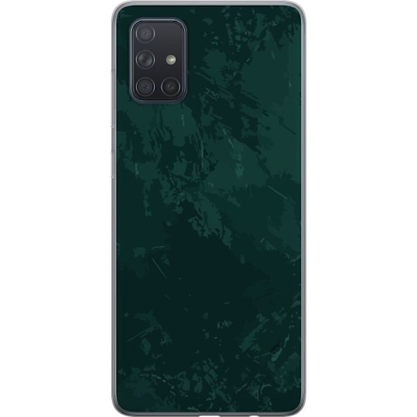 Samsung Galaxy A71 Läpinäkyvä kuori Emerald Echo