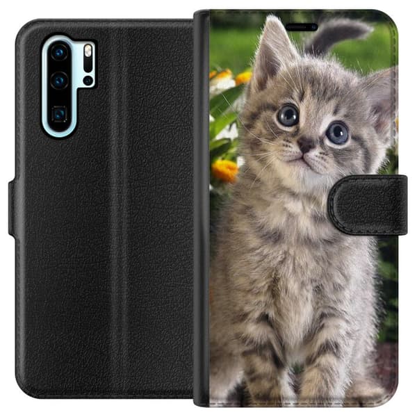 Kompatibel Tegnebogsetui til Huawei P30 Pro Kat